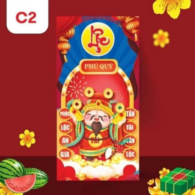 Bao lì xì độc lạ giá sỉ rẻ màu đỏ đẹp tết 2022 hoạt hình con cọp cute dễ thương thần tài bao lì xì hot nhất.