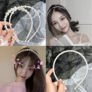 ✨Thấp nhất là 5K ✨Băng Đô Cài Tóc Đính Ngọc Trai Kiểu Hàn Quốc Xinh Xắn Cho Nữ