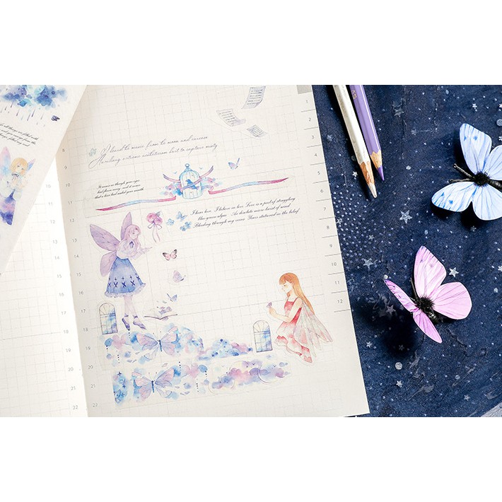 Sticker Stick me Cánh bướm Cổ tích