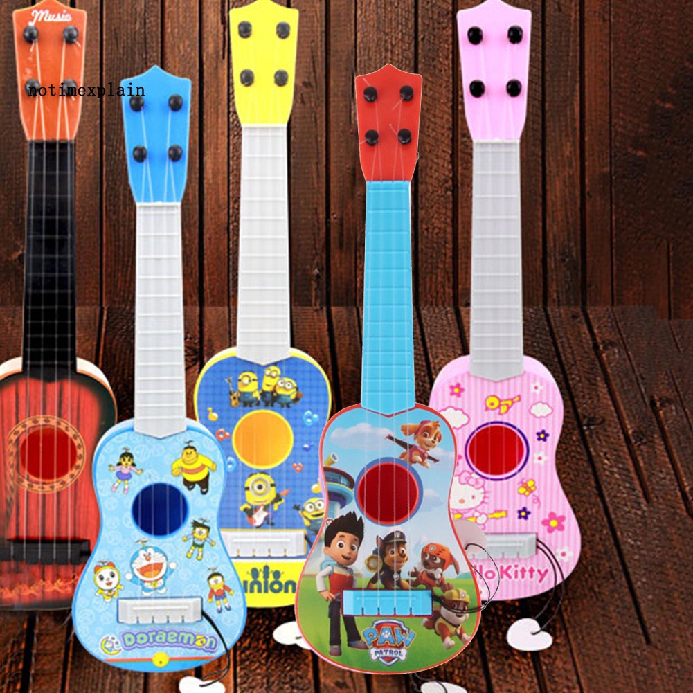 Đàn ghi ta ukulele mini hình Hello Kitty Doraemon dễ thương cho bé