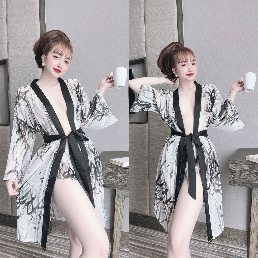 Váy ngủ áo choàng ❣️FREE SHIP❣️ Đầm ngủ sexy Lụa Chất Siêu Mát Dáng Siêu Xinh