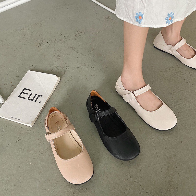 ( Sẵn Hàng + Ảnh Thật + FreeShip ) GIÀY BÚP BÊ có hộp, Phong cách vintage ulzzang (tặng quà ngẫu nhiên) | BigBuy360 - bigbuy360.vn