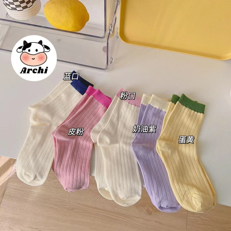 Tất gân chất dày nhiều màu sắc COCO