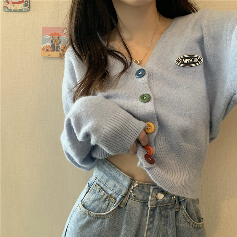 Women's Korean Loose Cardigan Fashion Sexy Short Cardigans | WebRaoVat - webraovat.net.vn