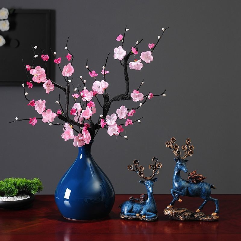 PVN40473 Cành đào giả trang trí nghệ thuật chưng tết, phụ kiện chụp ảnh sản phẩm Giá Rẻ