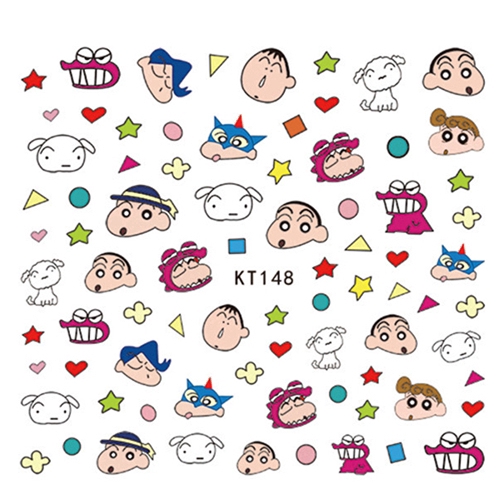 Sticker dán trang trí móng hình gấu dễ thương phong cách Hàn Quốc