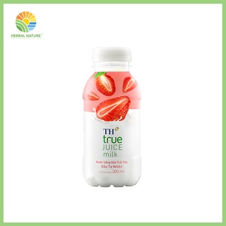 Nước uống sữa trái cây hương dâu, hương cam th true juice milk 300ml