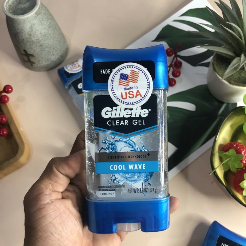 Lăn khử mùi Gillette 107g dạng Gel trong suốt| Cool Ware
