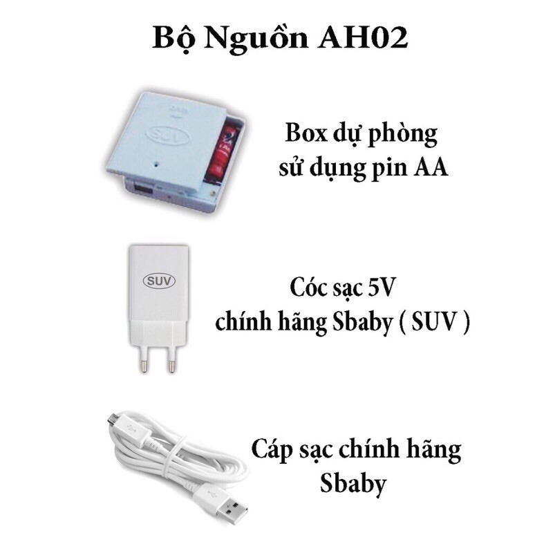 Máy Đưa Võng Tự Động SBABY Dùng Điện Hoặc Pin, Giảm Ồn, Sức Đưa 100kg