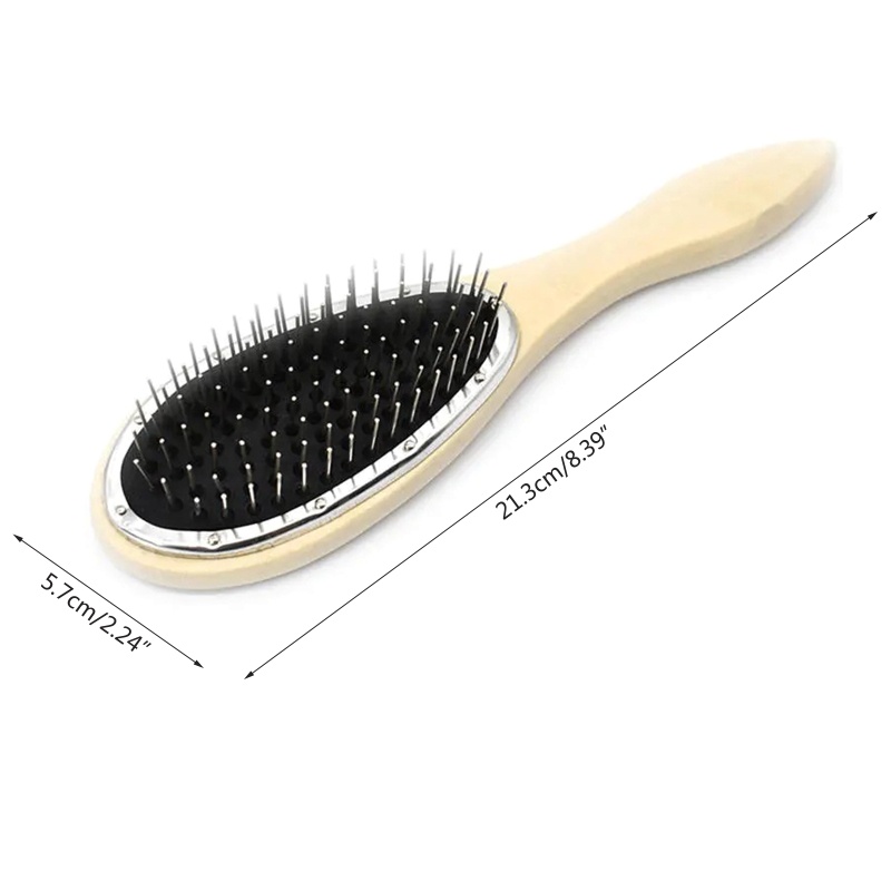 Lược Chải Tóc Xoăn Dài Bằng Thép Chống Tĩnh Điện Dành Cho Nữ YOUYO