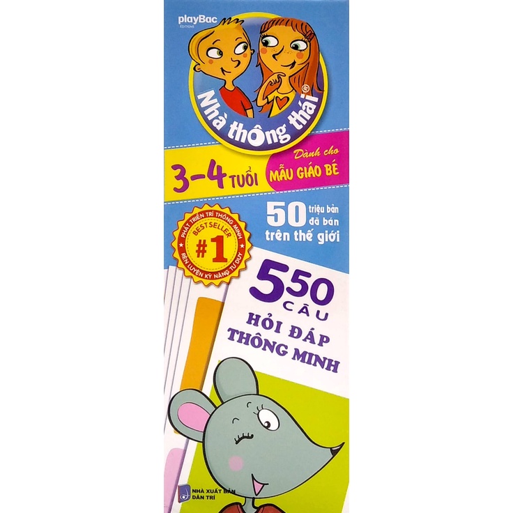 Sách Nhà Thông Thái - 550 Câu Hỏi Đáp Thông Minh (3-4 Tuổi)