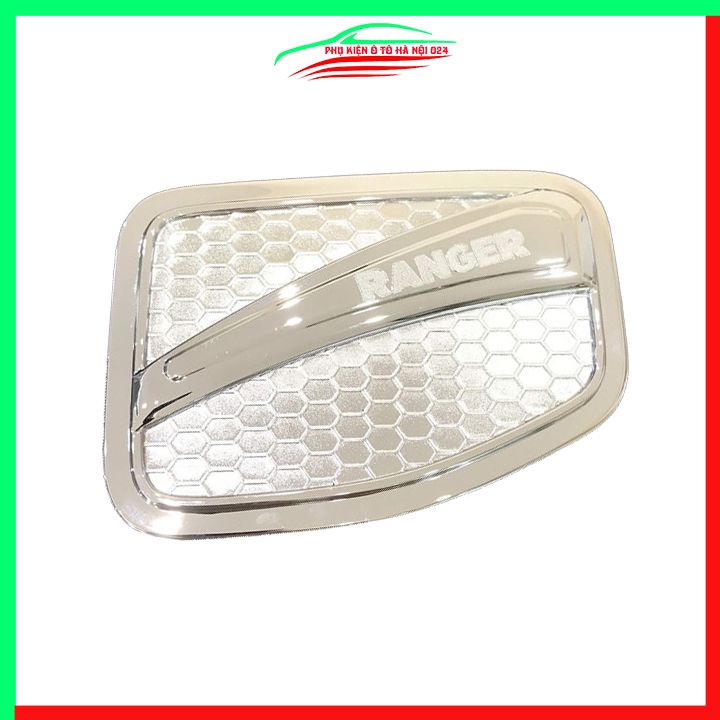 Ốp nắp xăng Ranger 2014-2021 mạ crom bảo vệ chống trầy trang trí ô tô