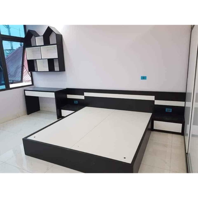 Combo phòng ngủ trả khách ( giường+ táp+tủ + bàn học+ kệ sách )