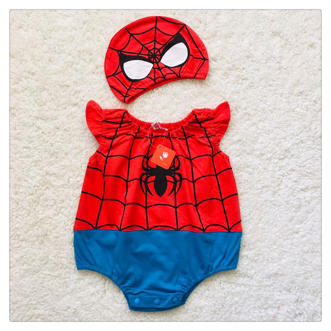 Sơ sinh Trẻ sơ sinh Trẻ sơ sinh Romper Jumpsuit Một mảnh Quần đùi Tay áo Tam giác Batman spiderman Romper Boy Girl Quần áo 0-12 Tháng Tuổi