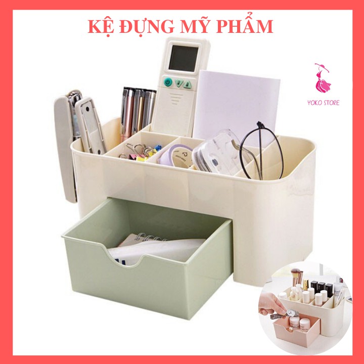 Kệ đựng mỹ phẩm có ngăn kéo tiện ích [Màu ngẫu nhiên]-Yoko