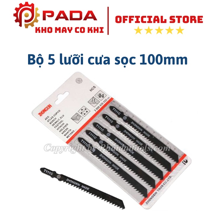 Bộ 5 lưỡi cưa lọng cho máy cưa sọc