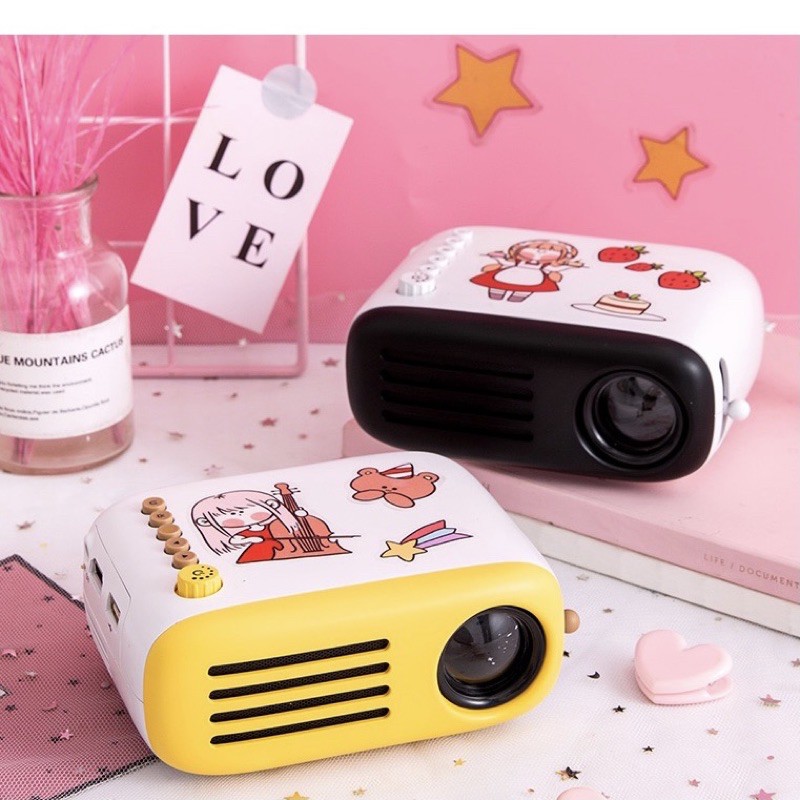 Máy chiếu phim mini Tatty Mini Projector YG200 - Décor nhà Sò