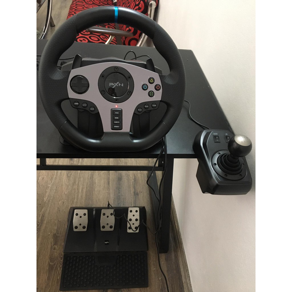 Vô lăng tập lái xe thi bằng lái và chơi game PXN V9 Gaming Racing Wheel