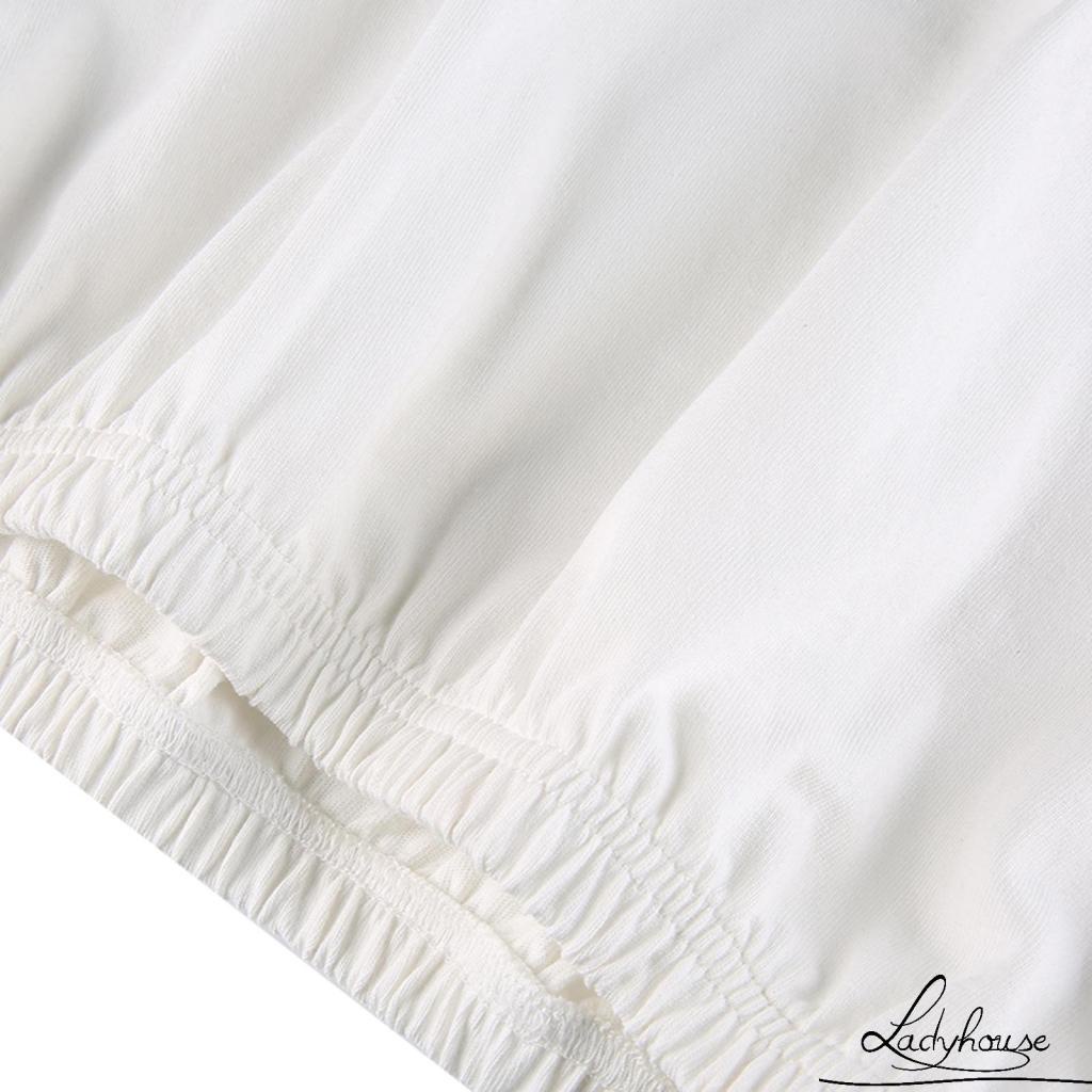 Áo Crop Top Tay Ngắn Có Cổ Thêu Chữ Thời Trang Dành Cho Nữ