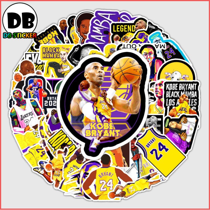 [Set 51 Cái] Sticker dán mũ bảo hiểm, laptop in hình giải bóng rổ NBA - DB.063