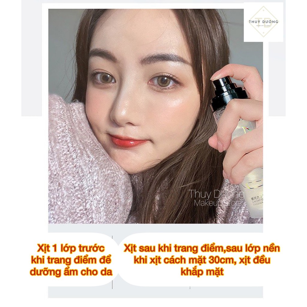 Xịt khoáng khóa lớp make up Byby Galaxy Quicksand Makeup Spray ánh nhũ giữ lớp trang điểm lâu trôi và cấp ẩm cho làn da | BigBuy360 - bigbuy360.vn
