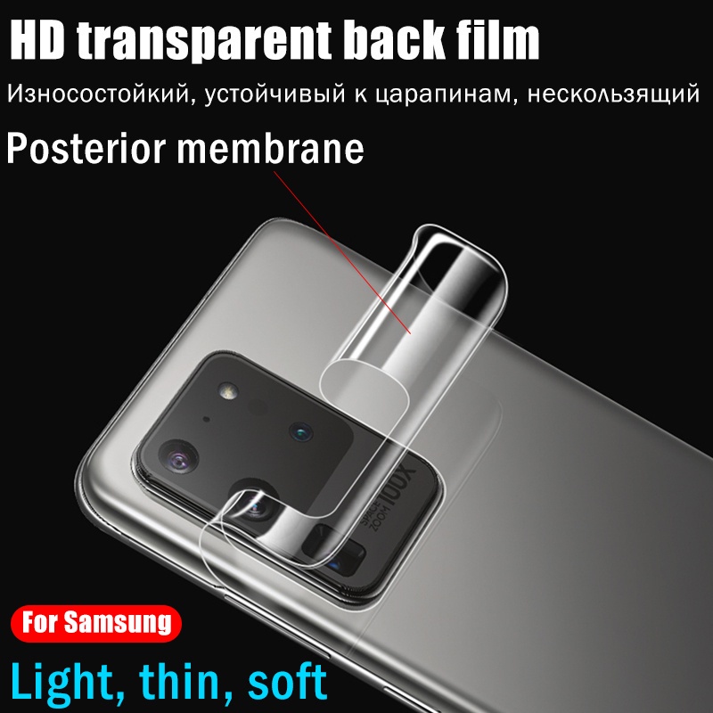 Dán Film dẻo Miếng dán màn hình sau PPF trong suốt Full Màn Full Màn cho Samsung Galaxy S8 S9 S10 S21 S20 Plus Note 8 9 10 20 Ultra