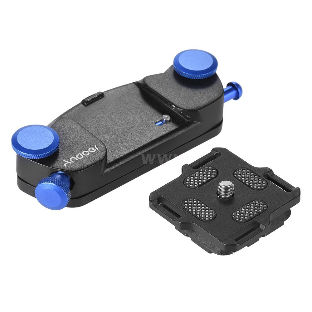 Andoer Metal Quick Release Camera Waist Belt Strap Buckle Button Mount Clip for Canon Nikon Sony DSLR Cameras Max. Load Capacity 20kg | BigBuy360 - bigbuy360.vn
