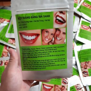Combo sỉ Bột trắng răng trà xanh