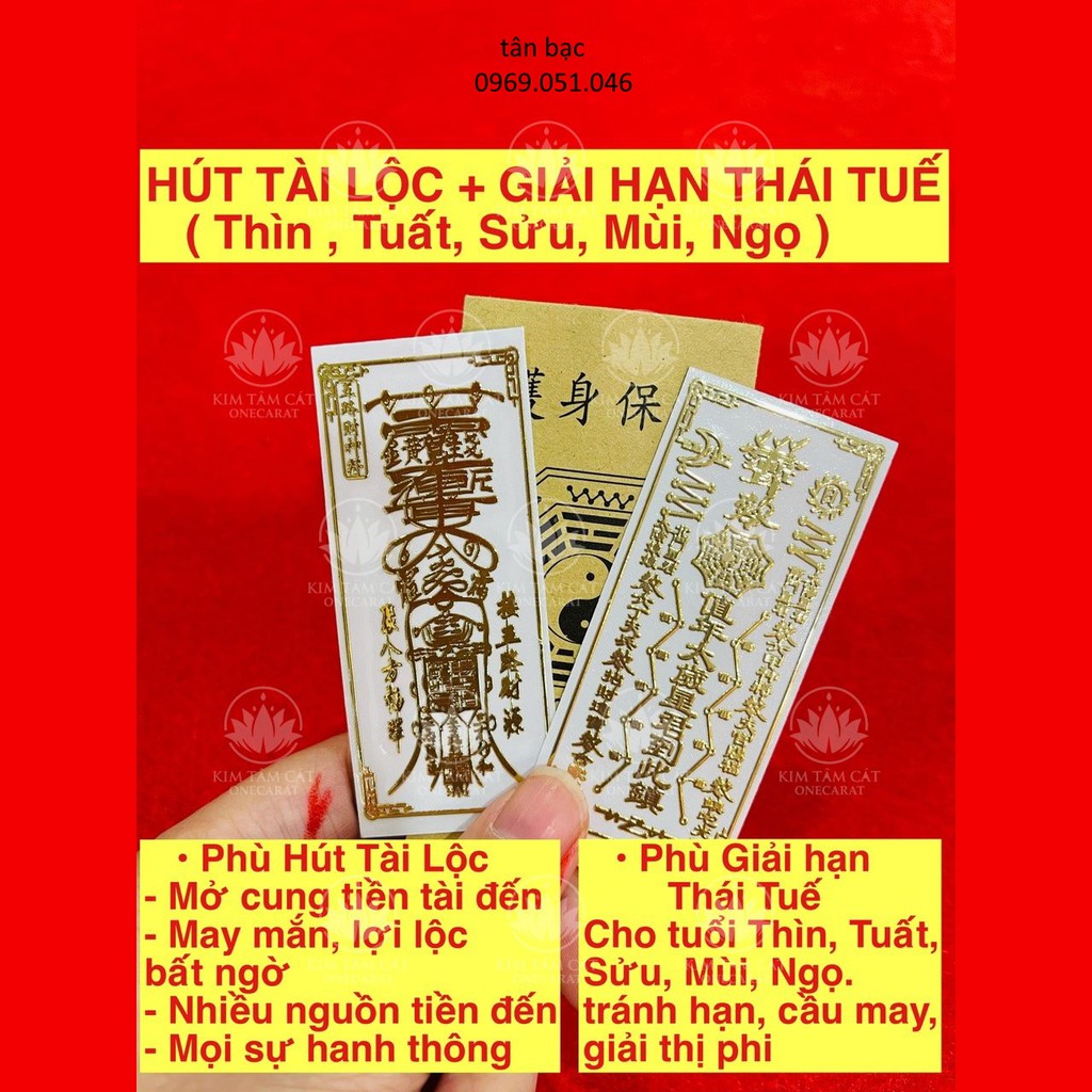 phong thủy tốt , miếng dán điện thoại , ipad , xe , để trong ví , két , có quý nhân phù trợ | BigBuy360 - bigbuy360.vn