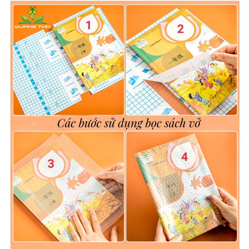 [TẶNG KÈM NHÃN VỞ]Bọc vở decal hàng loại 1