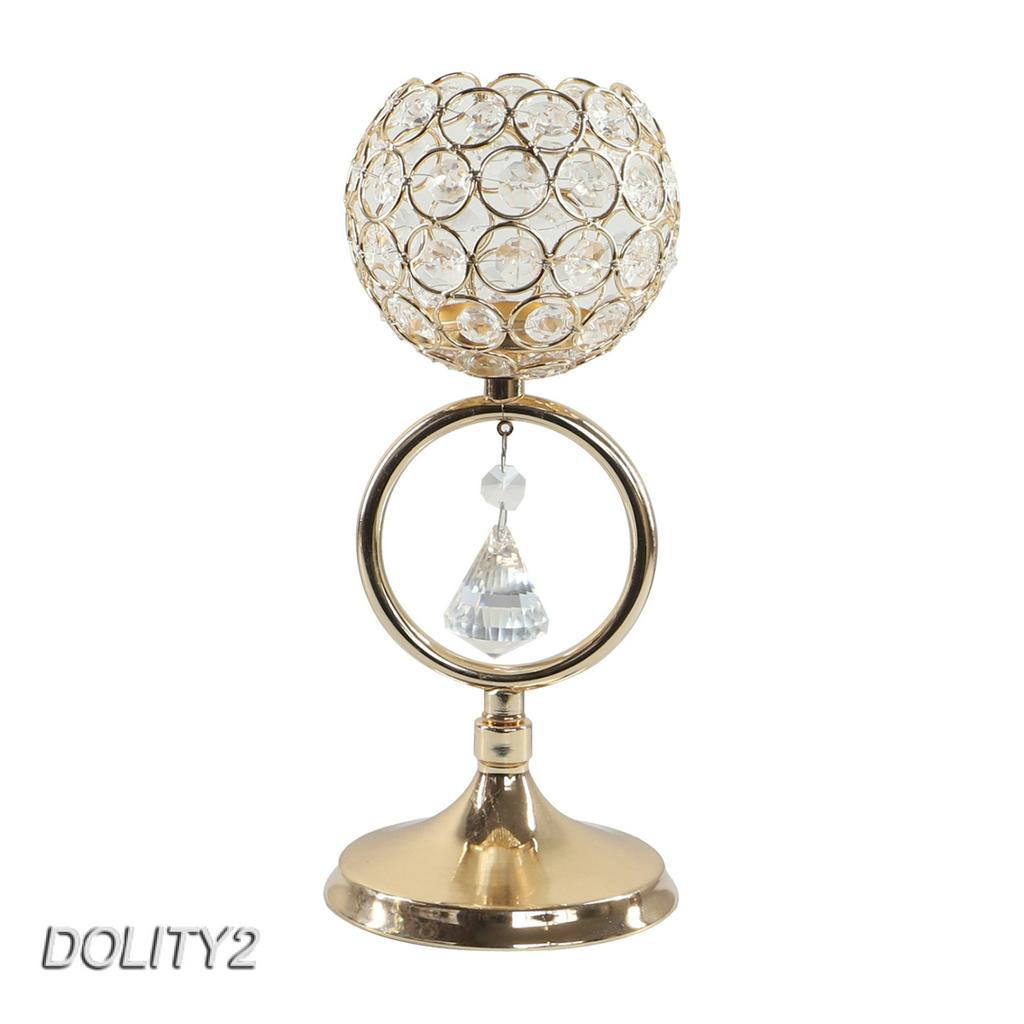Crystal Candle Holder Candlestick Stand Party Banquet Ornaments Centerpiece