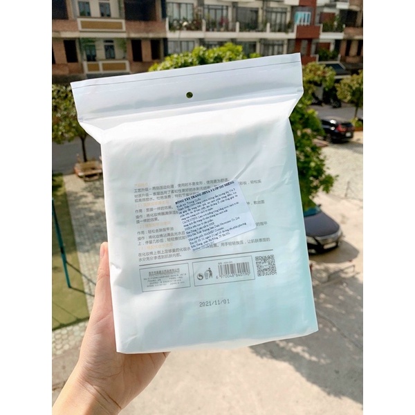 Bông Tẩy Trang Jieya Cotton Pads 222 miếng - 100% cotton