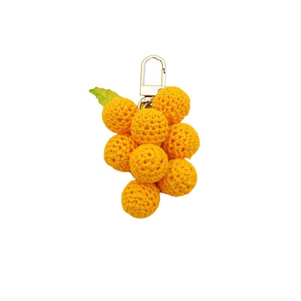 Mmluck Móc Khóa Hình Chùm Nho Dệt Kim Tinh Tế Trang Trí Nội Thất Phong Cách Mới