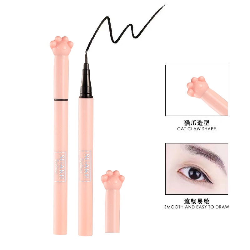 Bút Kẻ Mắt Suake Chân MÈO Dạng Lỏng chống Nước Không Nhòe Nắp