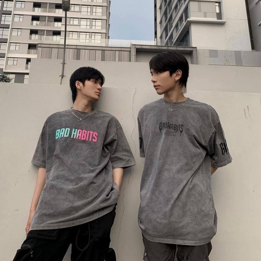 Áo Thun Tay Lỡ Unisex Form Rộng Freesize Ulzzang Mặc Cặp, Nhóm, Lớp In Hình - GIN STORE