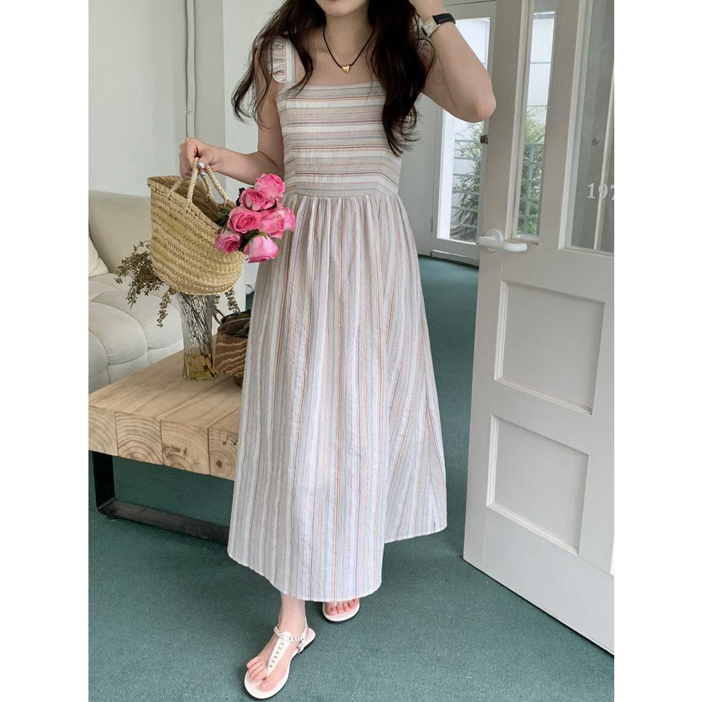 Đầm Sát Nách Kẻ Sọc Mùa Hè Phong Cách Mới 64226