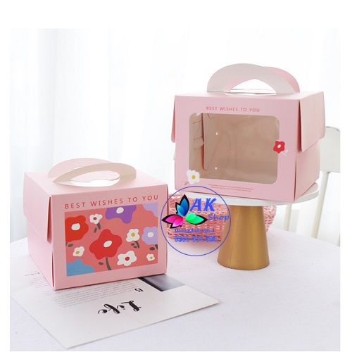 SET 10 HỘP BÁNH KEM SIZE 16CM - CAO 12.5CM