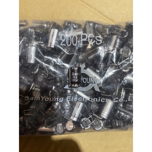 Tụ hoá 63V 180UF 10x16mm SAMYOUNG chính hãng