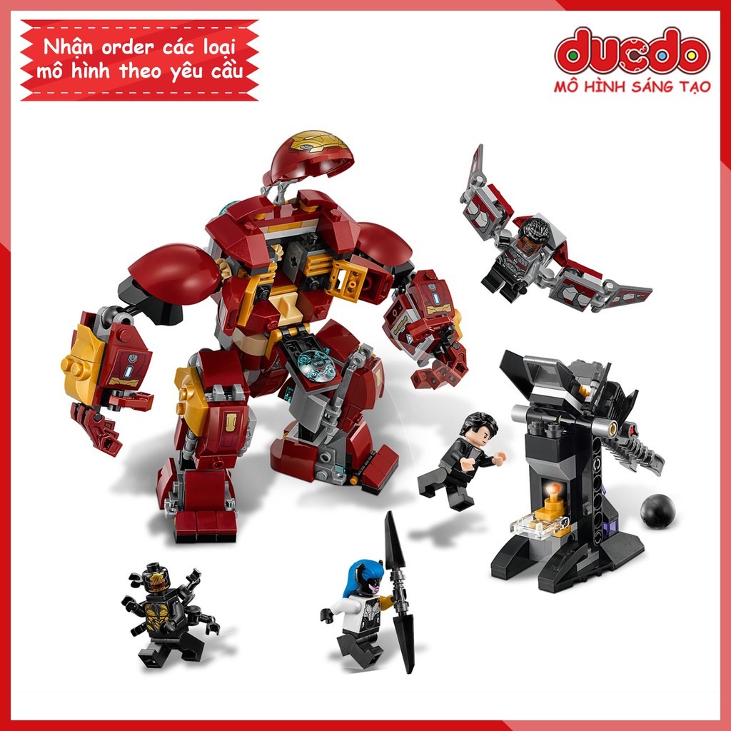 BELA 10832 Lắp ghép Bộ giáp Iron Man Hulkbuster siêu cấp - Đồ chơi Xếp hình Mô hình 76104 LEPIN 07102