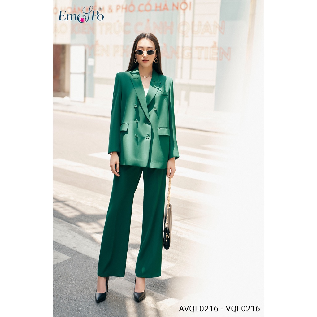 Áo vest cổ bẻ Emspo túi 2 bên AVQL0216