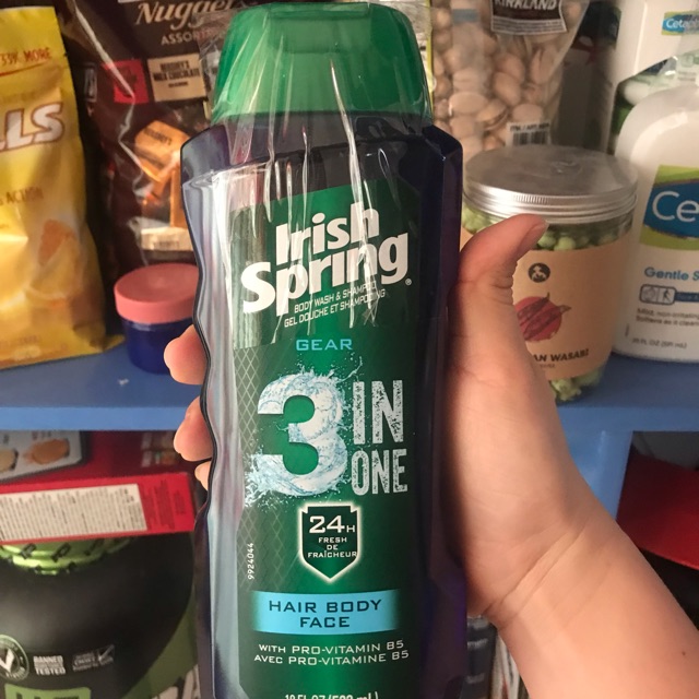 Sữa tắm gội Irish Spring Gear Body Wash 532ml