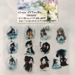 Sticker ma đạo tổ sư trang trí resin