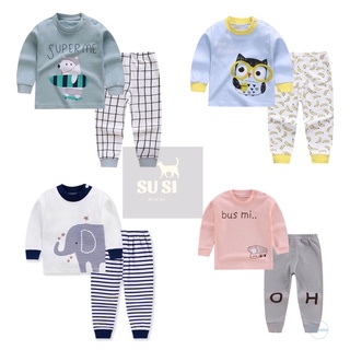 SuSi - Đồ ngủ cotton cho bé trai, pyjamas, quần áo dài tay