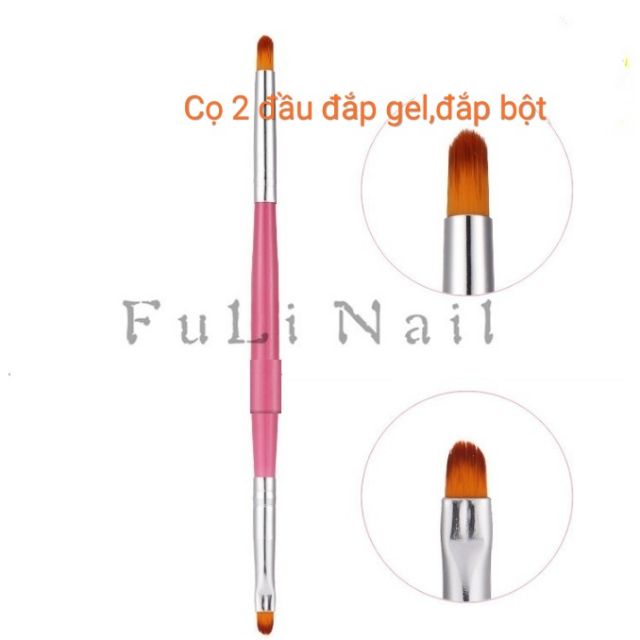 Cọ 2 đầu: đắp Gel, dặm ombre
