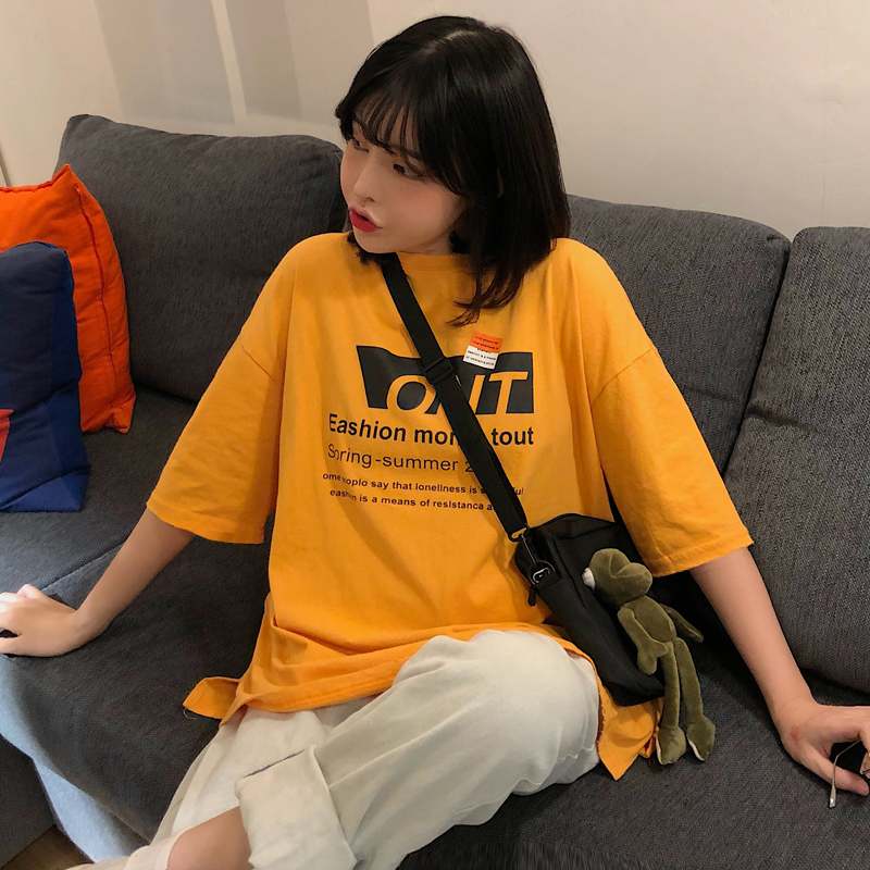 NRVP Áo Thun Nữ Ngắn Tay Dáng Rộng Thời Trang Năm 2021