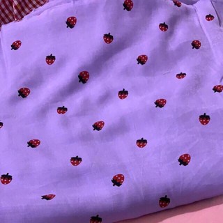 vải đũi xước dâu 5 màu