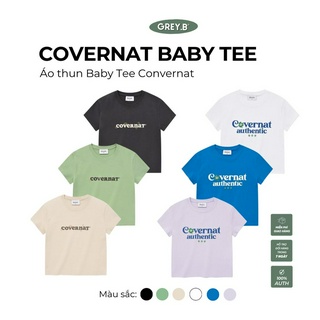 Áo thun baby tee covernat greyb nhiều màu phong cách hàn quốc