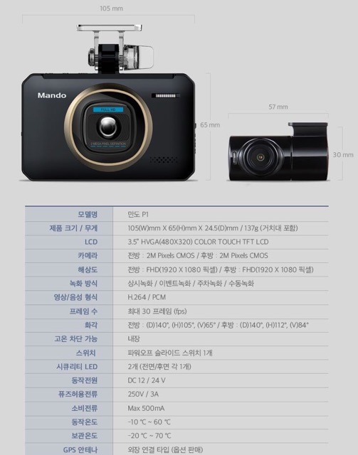 CAMERA HÀNH TRÌNH Ô TÔ MANDO NHẬP KHẨU KOREA | BigBuy360 - bigbuy360.vn
