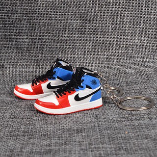 Móc khoá giày sneaker mini 3D Air Jordan tỉ lệ 1:6, mô hình giày sneaker chất lượng cao, sắc nét