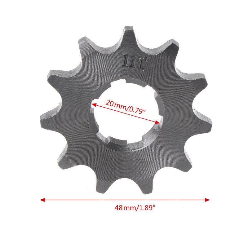Bánh xích truyền động trước đường kính trong lỗ 20mm 10T sang 19T dành cho xe mô tô địa hình